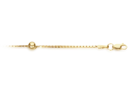 Gold Plated 4 mm Beaded Chain